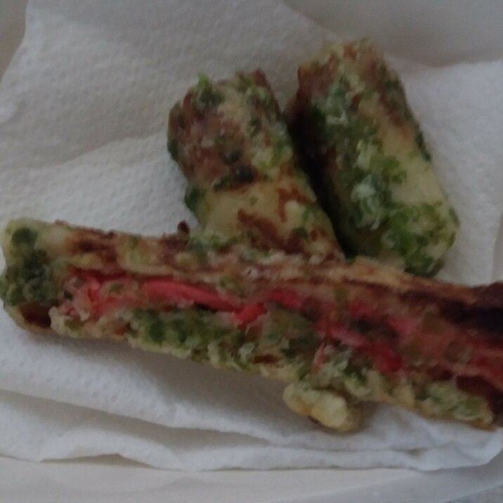 ちくわ磯辺揚げ(紅生姜・チーズIN)